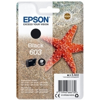EPSON 603 NEGRO CARTUCHO DE TINTA ORIGINAL C13T03U14010