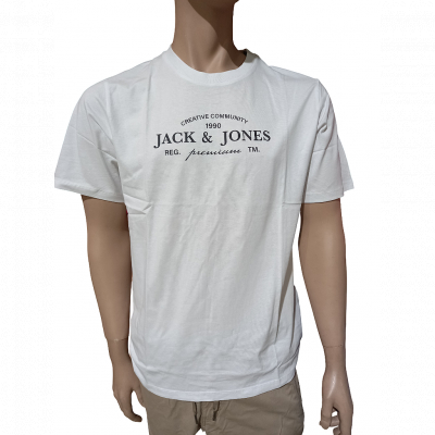 Camiseta JACK & JONES JPRBLAKEVIN SS TEE FST 12298017 Blanco Blanco