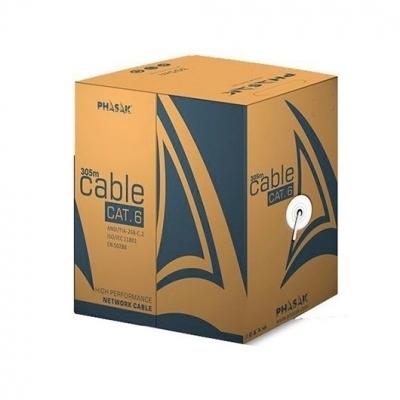CABLE RED FTP CAT6 RJ45 PHASAK 305 GRIS