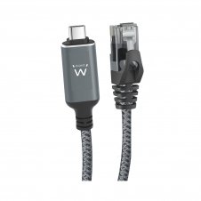 Ewent EC2000 cable de red Negro, Gris 1 m Cat6