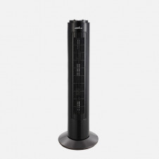 Ventilador De Torre Cuco Negro 3velocidades 50w Temporizador Rotatorio 78x22x22 Cm