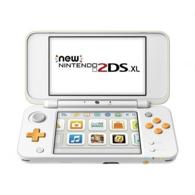 CONSOLA NINTENDO NEW 2DS XL BLANCO / NARANJA - MICROSD 4GB - LÁPIZ TÁCTIL