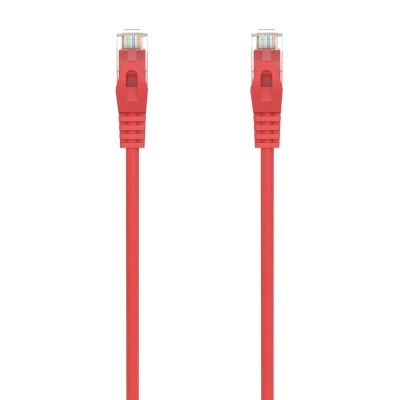AISENS - Cable de Red Latiguillo RJ45 LSZH Cat.6A 500 Mhz UTP AWG24, Rojo, 1M
