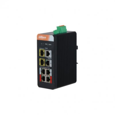 SWITCH DAHUA PFS4207-4GT-DP 4 PORT GIGABIT +3 UPLINK GIGABIT 120W L2