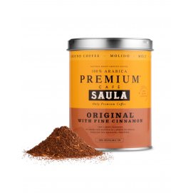 Café molido Saula 25124300, ORIGINAL & CINNAMON, 250 gramos