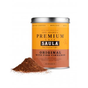Café molido Saula 25124300, ORIGINAL & CINNAMON, 250 gramos
