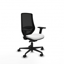 Piqueras y Crespo Mardos traslack bali blanco brazos 2D base nailon ruedas 65mm nailon