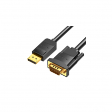 Vention Cable Conversor HBLBH/ Displayport Macho - VGA Macho/ 2m/ Negro