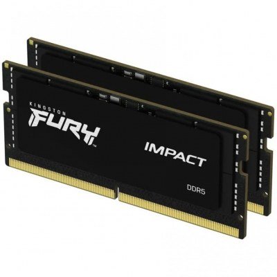 Memoria ram ddr5 32gb 2x16gb kingston - 4800mhz - pc4 38400 - sodimm - fury impact - cl38 - 1.1v