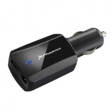 Cargador adaptador universal 90w phoenix phlaptopcarcharger para coche - vehiculo - mechero para portatil - netbooks - puerto usb 5v incluye 12 tips