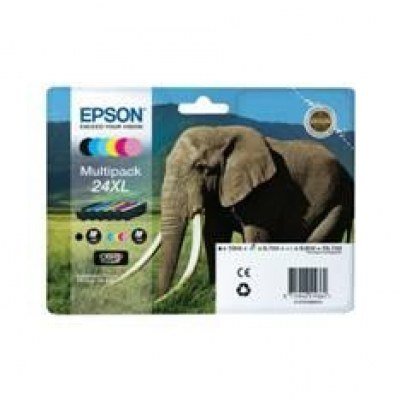 Multipack tinta epson t243840 6 colores 24xl expresion photo xp - 950 - elefante