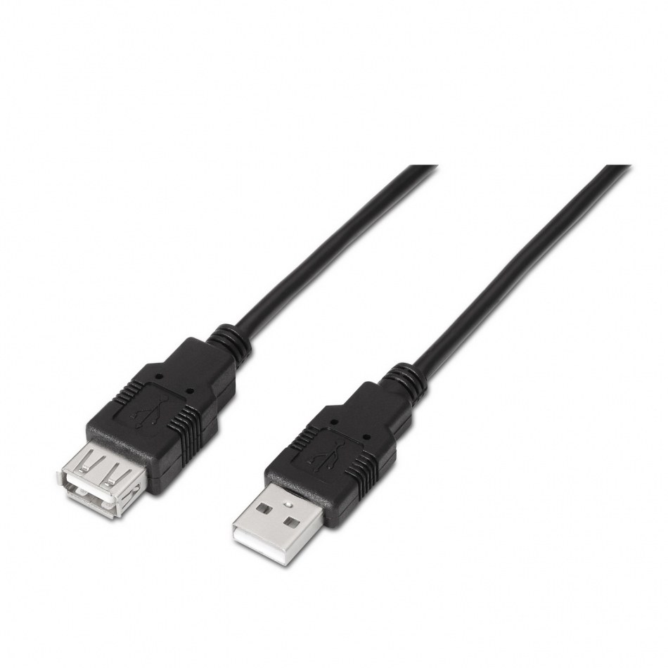 Aisens Cable Usb 2.0 Tipo A/M-A/H Negro 3M
