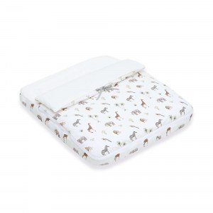 Saco nórdico minicuna ovalada Crea 55x70 cm estampado jungla · 751-147 Natura