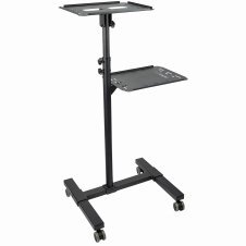 StarTech.com Soporte Móvil para Proyector y Ordenador Portátil - Carrito de Servicio Pesado para Proyector (2 Estantes) - de Altura Ajustable para P