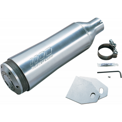 Silenciador Racing Series 4 universal en aluminio SUPERTRAPP 412-15000