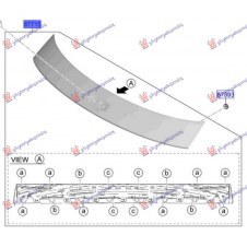 TRUNK LID MOULDING (O)