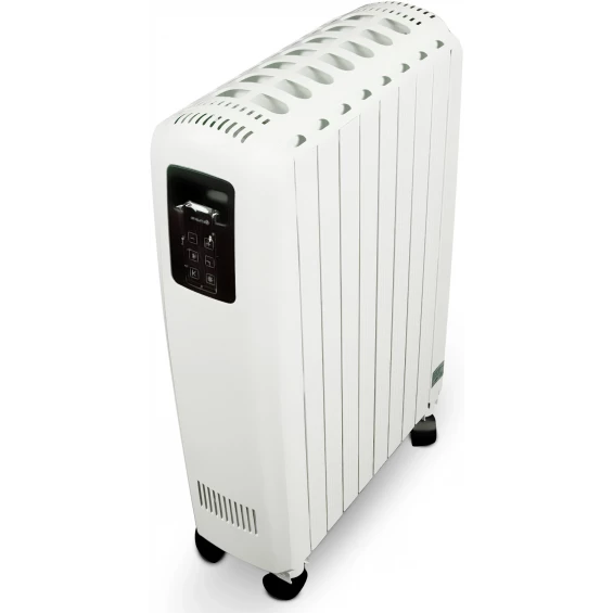 Radiador de aceite Grunkel RAC-8 Piros Digital, 2.000 W, 8 elementos, 3 potencias, blanco