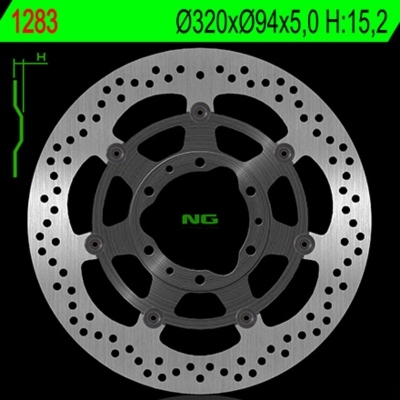 Disco de freno NG 1283 Ø320 x Ø94 x 5 1283