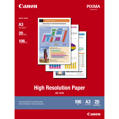 Canon Papel Alta Resolucion A3, 20 Hojas, 106g.