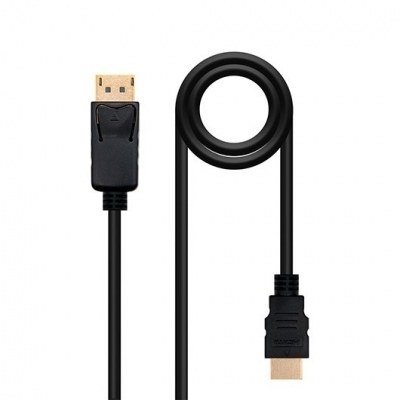 CABLE DISPLAYPORT M A HDMI M NANOCABLE 1.5M NEGRO