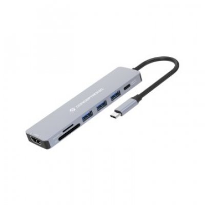 DOCKING USB-C CONCEPTRONIC DONN19G 1xHDMI 3xUSB-A 3.0 1xUSB-C PD 100W 1xLECTOR SD/MICROSD