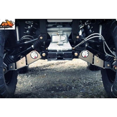 Protector de trapecio trasero AXP, aluminio, 4 mm, Polaris Sportsman AX1032