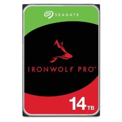 Disco duro interno hdd seagate ironwolf pro nas st14000nt001 14tb 3.5pulgadas 7200rpm - 256mb - sata 6gb - s