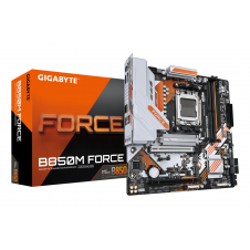 GIGABYTE B850M FORCE Placa Base – Compatible con procesadores AMD Ryzen serie 9000, VRM digital de 8+2+2 fases, hasta 9600 MHz DDR5 (OC), 1 x M.2 PC