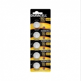 Pila Boton Litio CR2032 3V Duracell, blister de 5 unidades