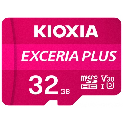 Tarjeta memoria micro secure digital sd kioxia 32gb exceria plus uhs - i c10 r98 con adaptador