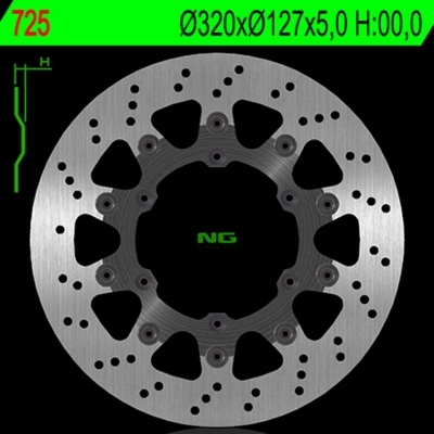 Disco de freno NG 725 Ø320 x Ø127 x 5 725