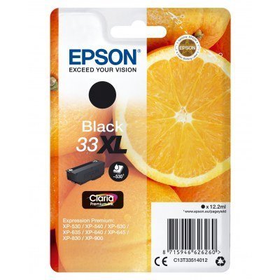 Epson T3351 (33XL) Negro Cartucho de Tinta Original - C13T33514012
