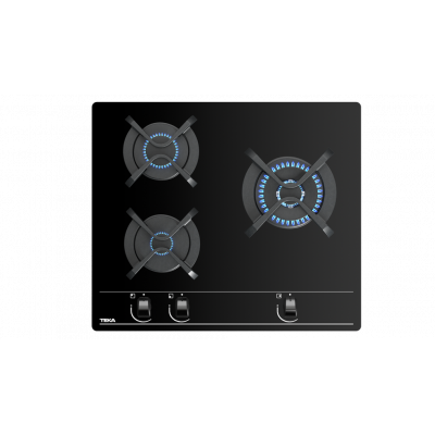 PLACA GAS TEKA GBC63010KBN 3F C/WOK NAUTRAL 60CM CRIST.NGO 112580002