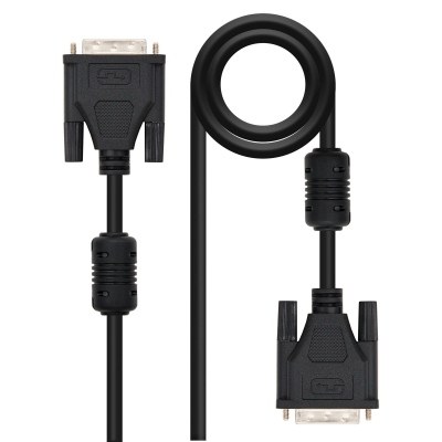 Nanocable Cable DVI Dual Link 24+1 Macho a DVI 24+1 Macho 3m - Color Negro