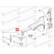 SOPORTE SUPERIOR DE ACERO PARA ALETA DELANTERA(O)