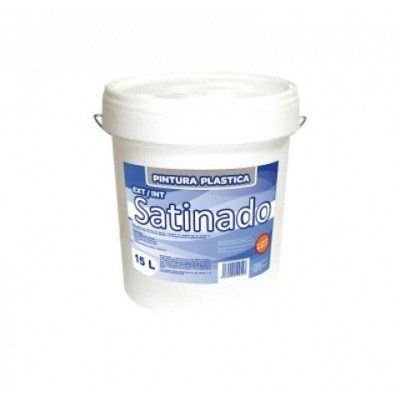 PINTURA PLÁSTICA INT/EXT SATINADA 15L BLANCO