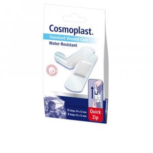 COSMOPLAST tiritas quick zip water resistant 20 u