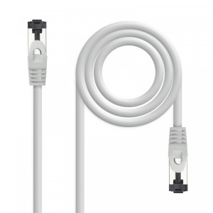 Nanocable CABLE RED CAT.8.1 2GHZ LSZH SSTP AWG26, GRIS, 1 M