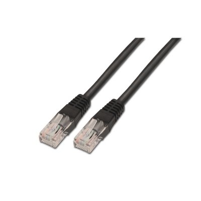 CABLE RED UTP CAT5E RJ45 AISENS 0.5M NEGRO