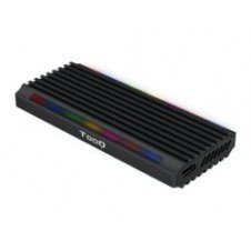 Caja Tooq Ssd M.2/pcie/sata Usb3 Rgb Negra