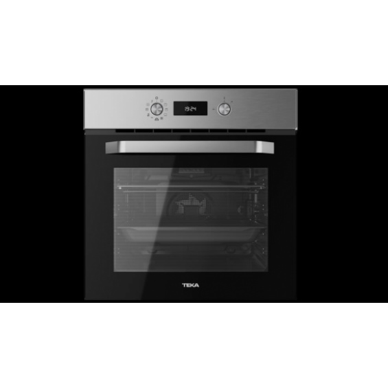 Horno pirolítico Teka HCB 6645 P, 70 litros, 8 funciones, DualClean, SurroundTemp, guía Plus-Extension, 4 cristales, clase A+, inox