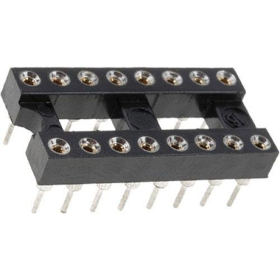 Zocalo Circuito Integrado 16 Pin TORNEADO paso 2,54mm