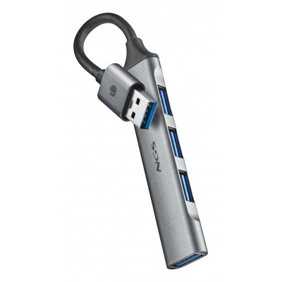 NGS HUB 4 PUERTOS USB: 1 X USB 3.2, 3 X USB 2.0