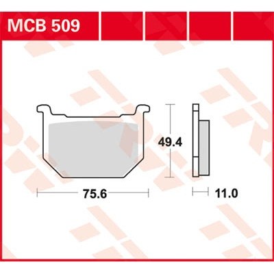 Pastillas de freno metal sinterizado SV TRW MCB509