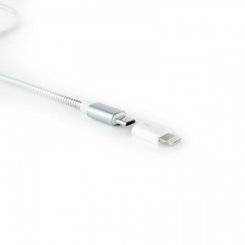 ADAPTADOR LIGHTNING/M A MICRO USB/H, BLANCO