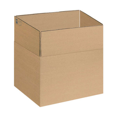 Pack de 10 cajas de embalaje de 4 solapas - 440x325x420mm - Cartón canal 3mm - Resistente y duradero