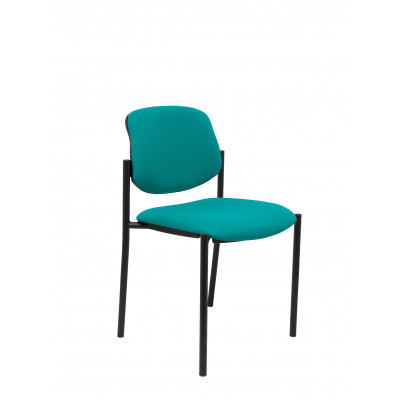 Silla fija Styl bali turquesa chasis negro