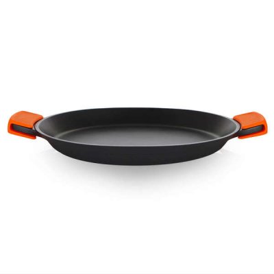 Orbegozo PDA Paellera de Aluminio Fundido - Versatilidad y Seguridad en la Cocina - Asas de Silicona - Antiadherente Libre de Pfoa - Apta para Todo Tipo de Fuegos - 4.3L de Capacidad