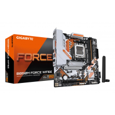 GIGABYTE B850M FORCE WIFI6E Placa Base – Compatible con procesadores AMD Ryzen serie 9000, VRM digital de 8+2+2 fases, hasta 9600 MHz DDR5 (OC), 1 x
