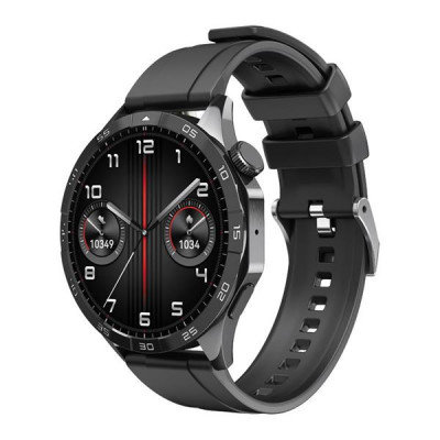 Smartwatch XO Watch4 - Pantalla redonda AMOLED 1.43 | Llamadas Bluetooth | Multideporte | IP68 | Color negro